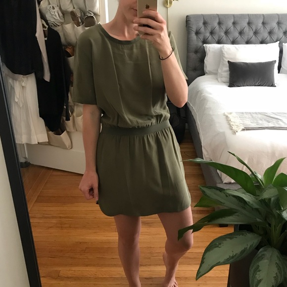 Anine Bing Dresses & Skirts - Anine Bing drop waist silk t-shirt dress sz M